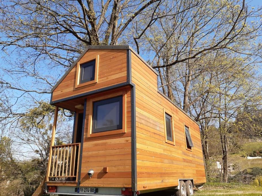 Micro Maison Bois / Tiny House Au Calme Crest Exterior photo